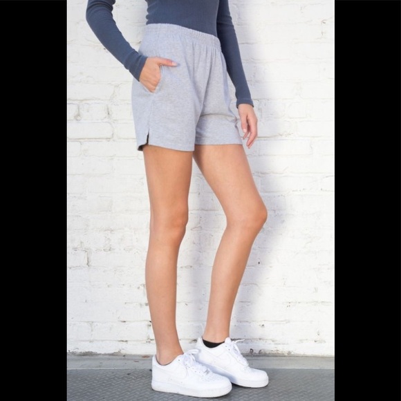 Brandy Melville Gray Rosa Sweatshorts 